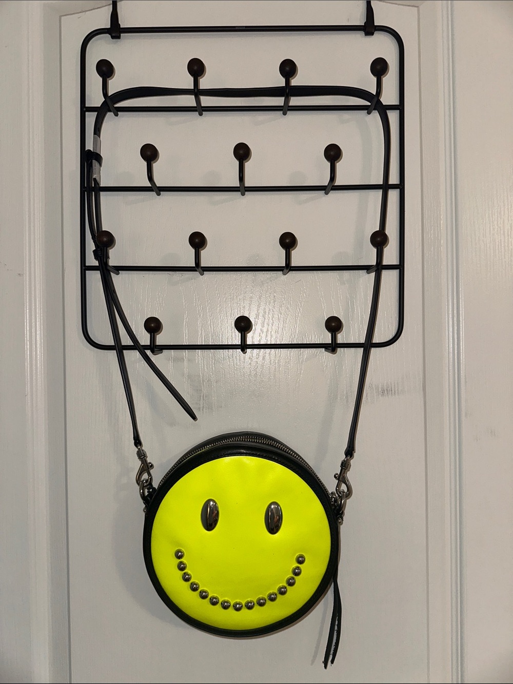 Rebecca Minkoff - Smiley Circle Crossbody Bag in Neon Yellow - Picture 5 of 5
